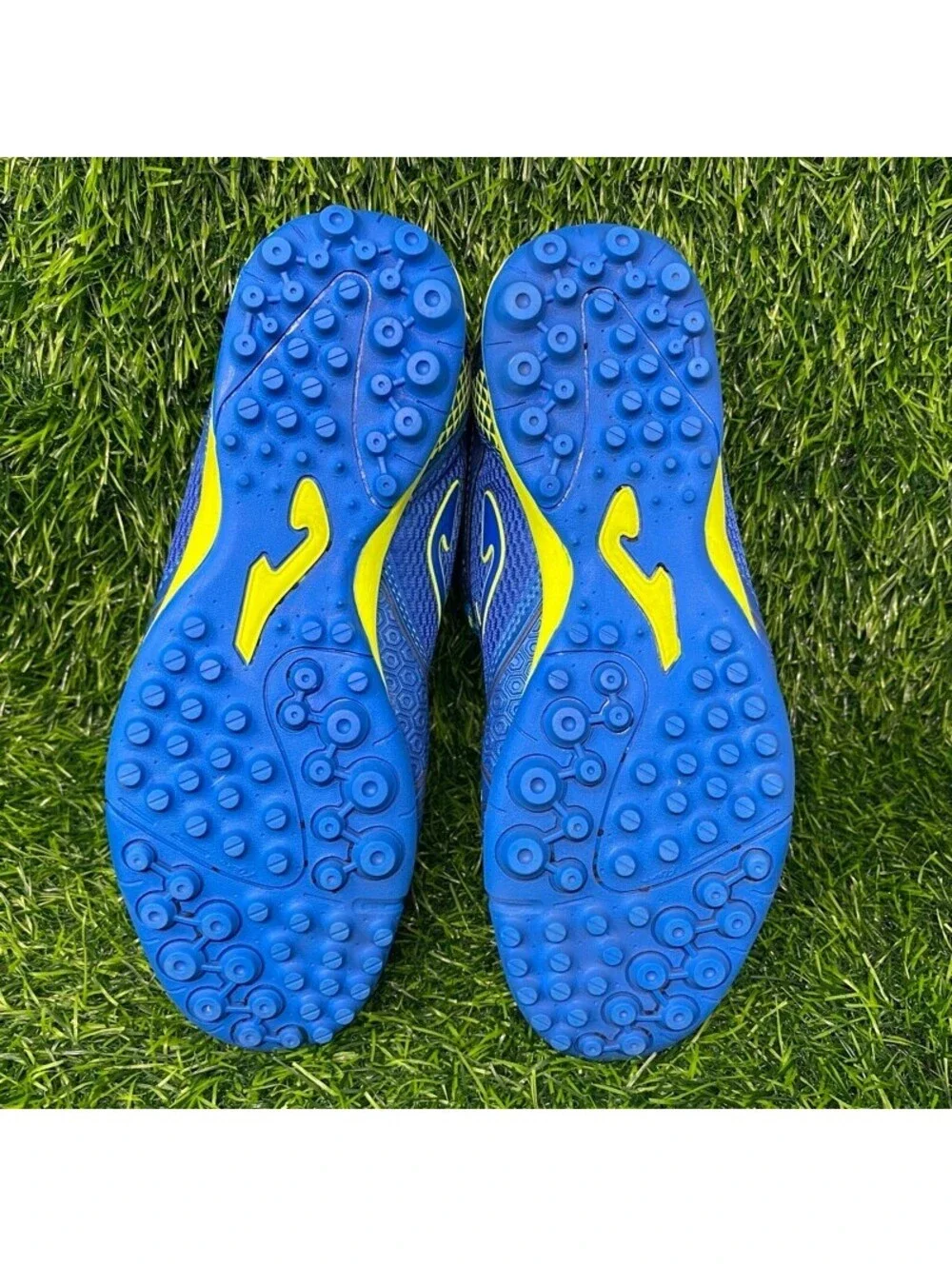 Joma Dribling Turf Soccer Shoes DRIW.804.TF Men's USA 7 EU 40 Blue Yellow 2230